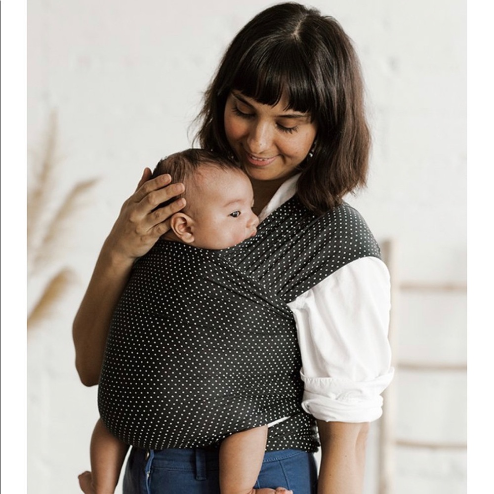 Solly Baby Wrap Swiss dot/Charcoal